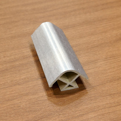Conector de zocalos 100mm 90 grados Aluminizado